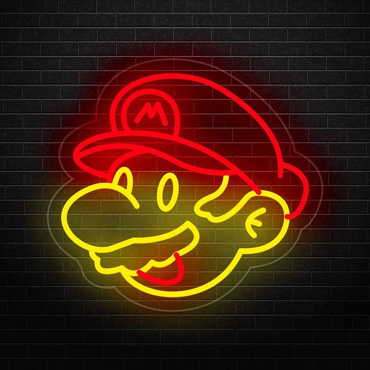 Mario Game Neon Sign for wholesale by Aoos Custom