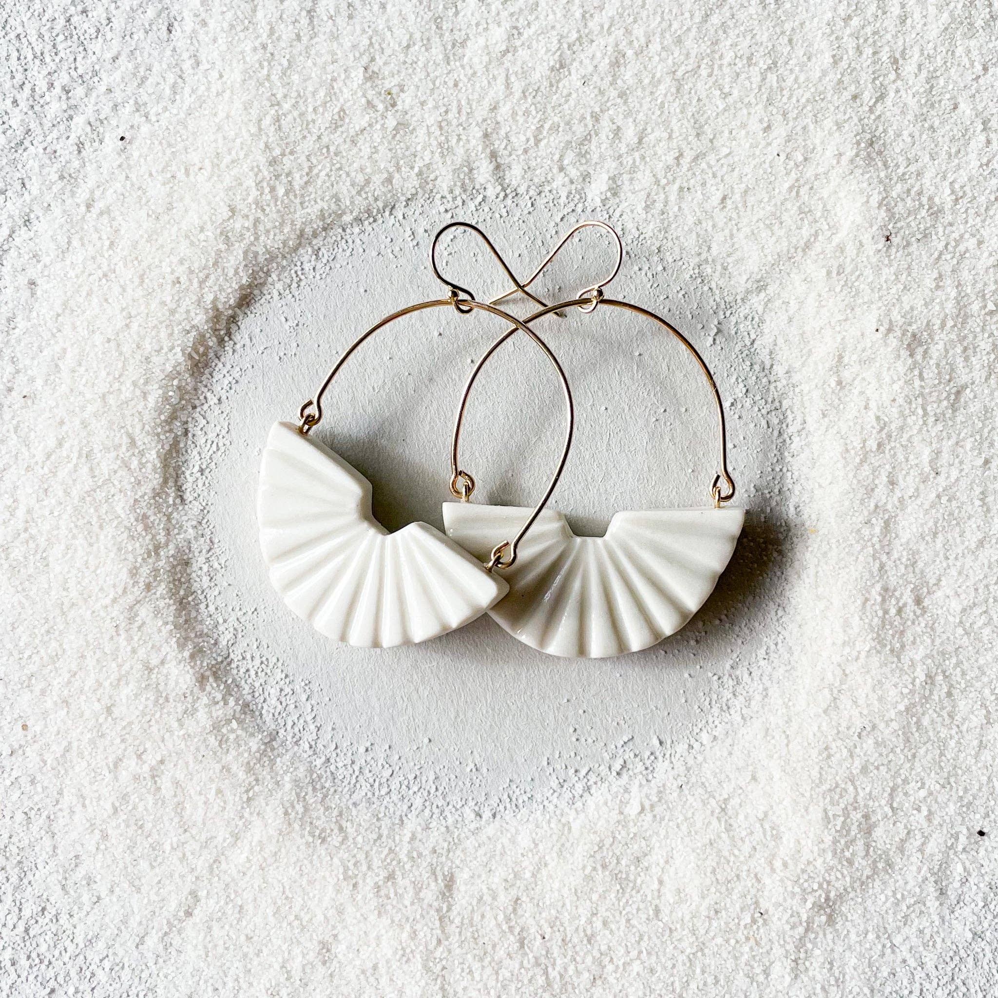 White Sun Ray Earrings for wholesale on Faire1