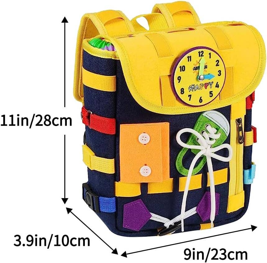 VIGOR - Wholesale Backpack - Kids - Toddlers with Buckles and Zippers, Montessori Sensory Toys10