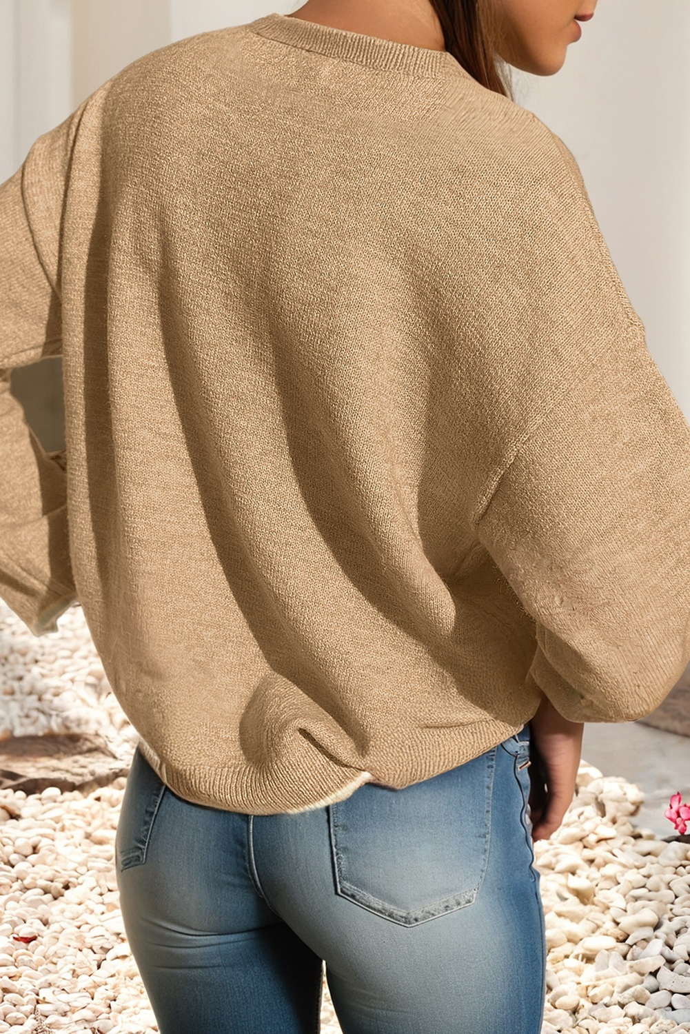 Little Daisy Closet - Wholesale Knit Sweater - Women's - LDC Leopard Bow Decor Split Cuff Contrast Trim Sweater1