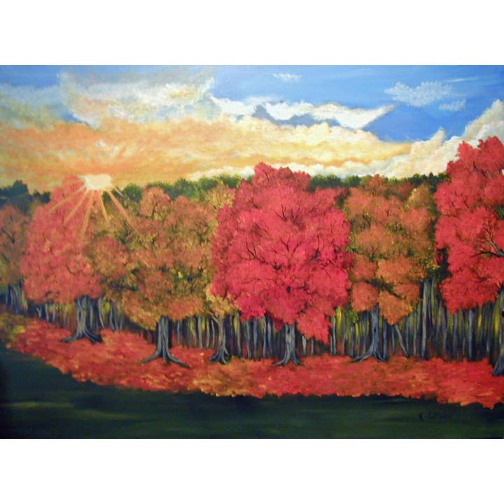 8 ”x12" tryck mattat i vitt till 11 ”x14" bakat och påsat. för wholesale av Main Avenue Galleria