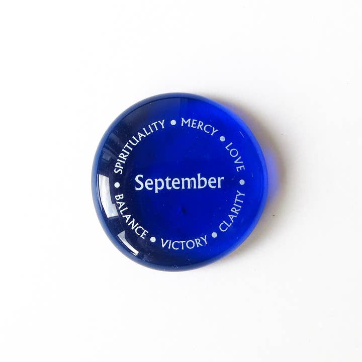 Lifeforce Glass, Inc. - Wholesale Keepsake Coin/Token - Imprinted Birthstone Assortment of Glass Rocks with Display5