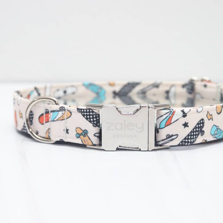 Collare per Cani Retrò Grunge da Skateboard per la vendita all'ingrosso da parte di Zaley Designs