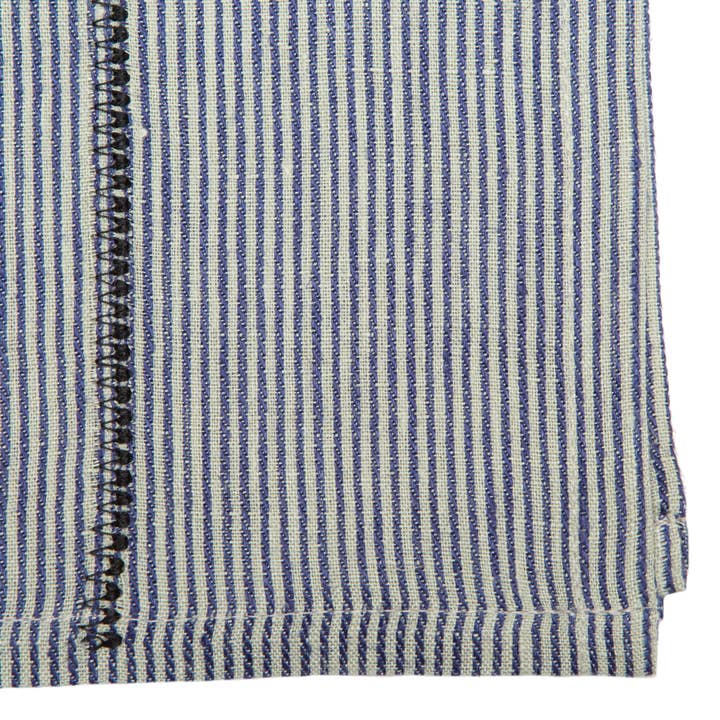 Caravan Home – wholesale Dinner & cloth napkin – Linen Stitch Chambray Stripe Napkins 20x20 - Set of 4