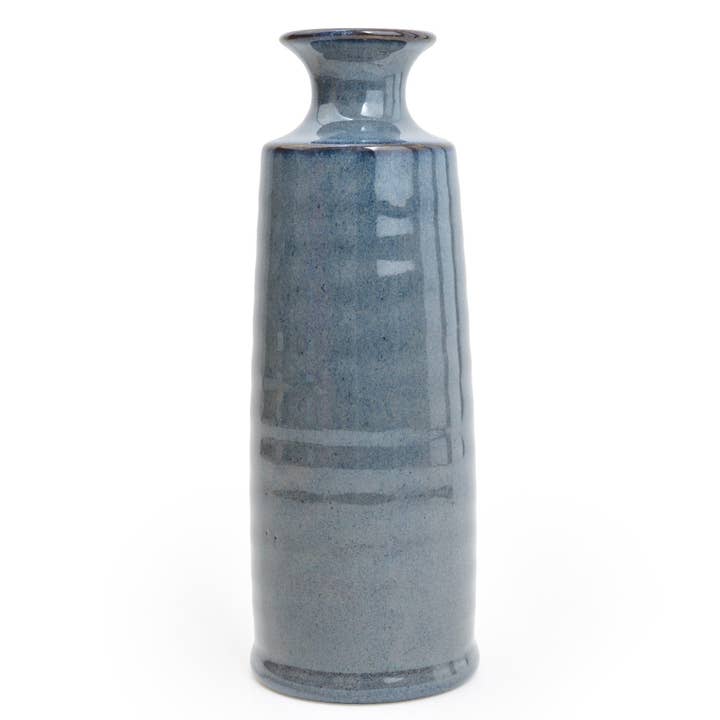 Candlelight Products Ltd – wholesale Vase – 22.8CM BOTTLE VASE REACTIVE BLUE