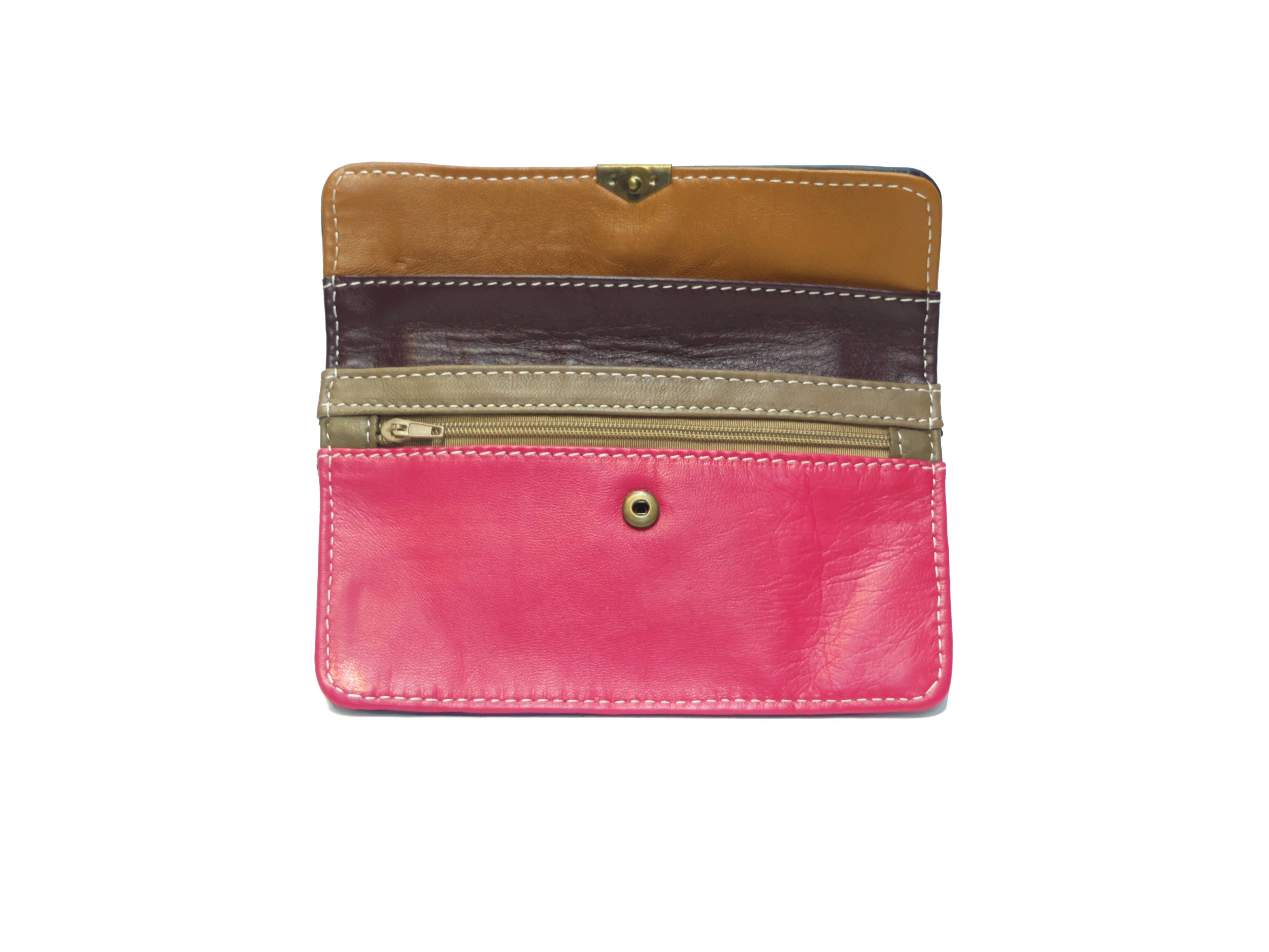 Royal marais - Vente Porte-monnaie – unisexe - porte monnaie multi poches en cuir Pm401725