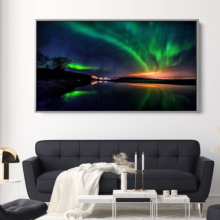 Noorderlicht Reflectie Noorwegen voor wholesale door Meeko Print