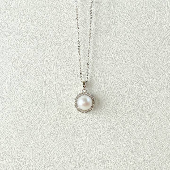 iBijoux - Vendita all'ingrosso Collana con ciondolo/pendaglio - Collana con Pendente di Perla Personalizzata (1C19)