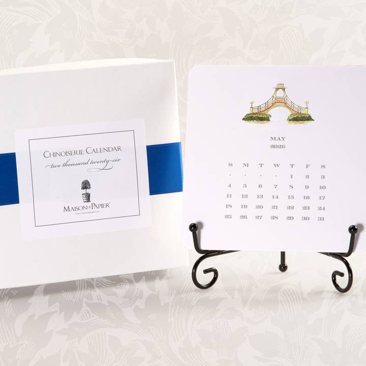 2026 Chinoiserie Calendar with Easel and other Purchase Wholesale calendarios personalizados. Free Returns & Net 60 Terms on Faire trending on Faire.