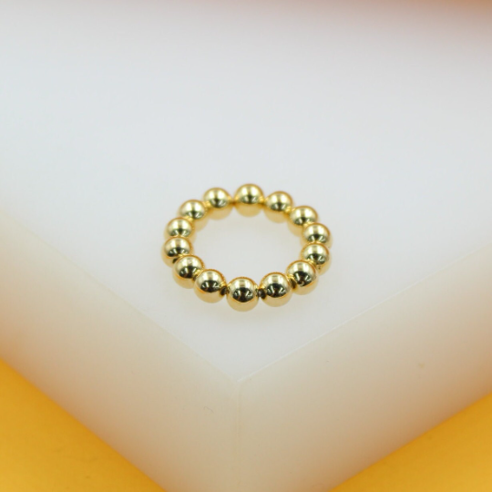 MIA Jewelry - Wholesale Band/Stacked Ring - 18K Gold Filled Beaded Ring2