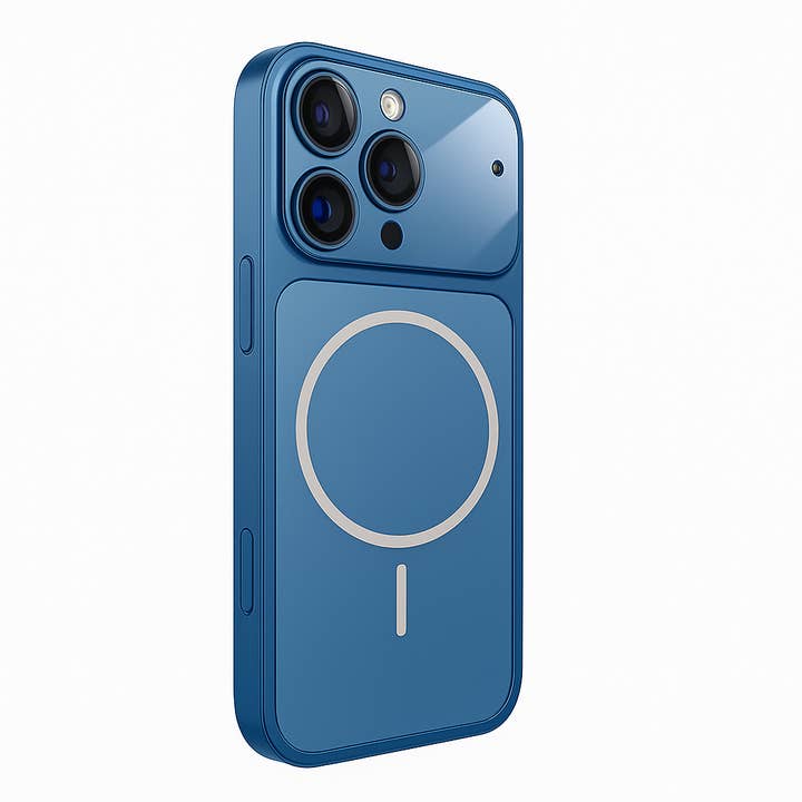 Aluminum Mag Safe Case Cover for IPhone Blue for wholesale by Bling Cases