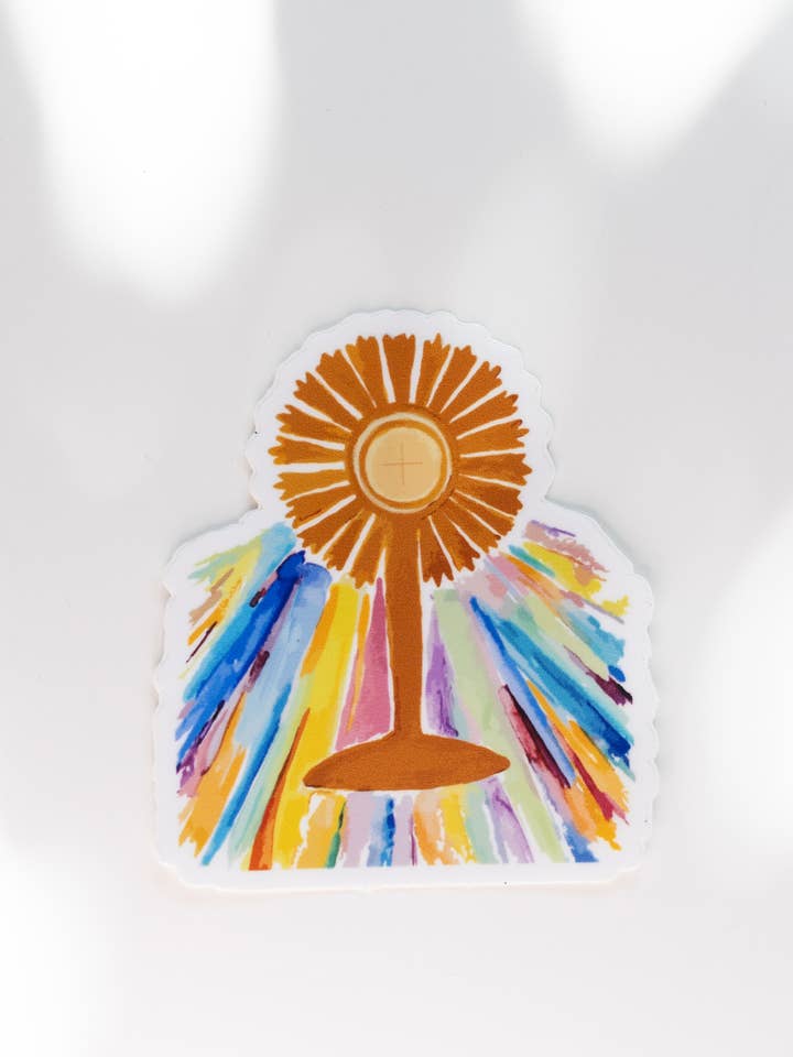 Monstrance Sticker for wholesale by Elisa M Torres - Artist & Designer