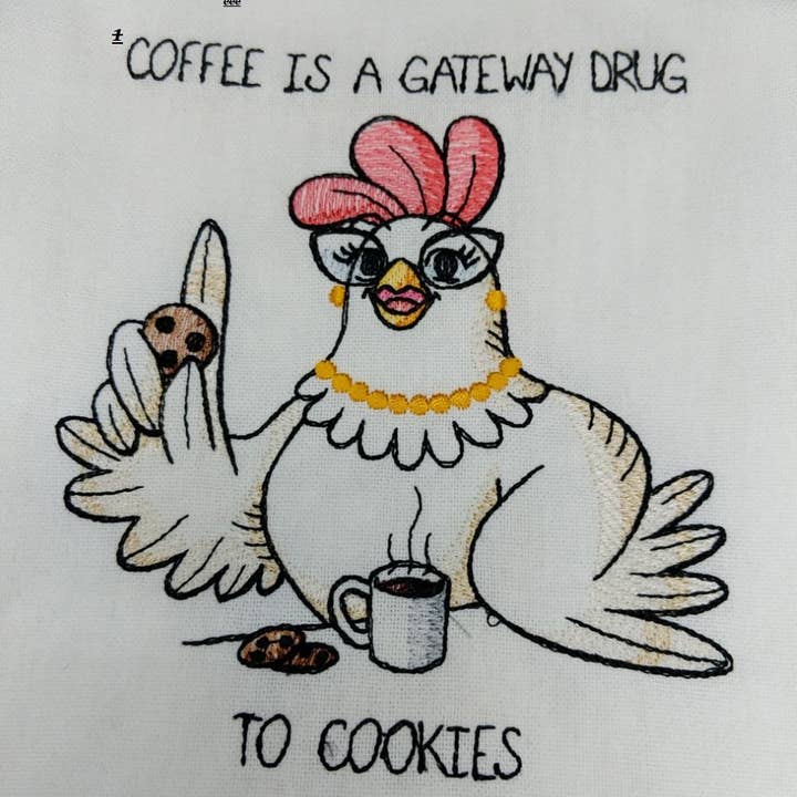 Koffie is een toegangspoort tot koekjes voor wholesale door Sheryl's Stitchery Niche