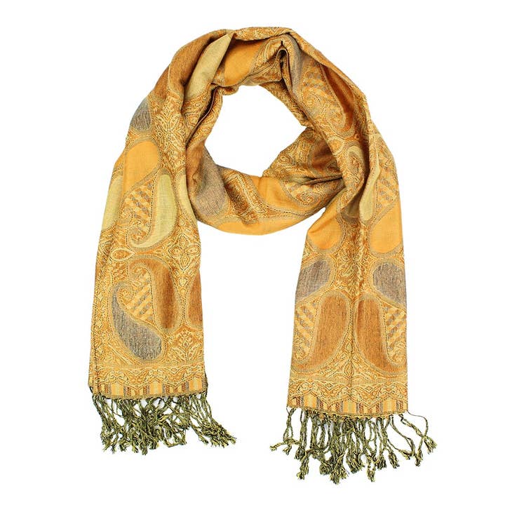 Sensibling Corp. - Wholesale Scarf - Women's - Large Paisley Pashmina Scarf Shawl25
