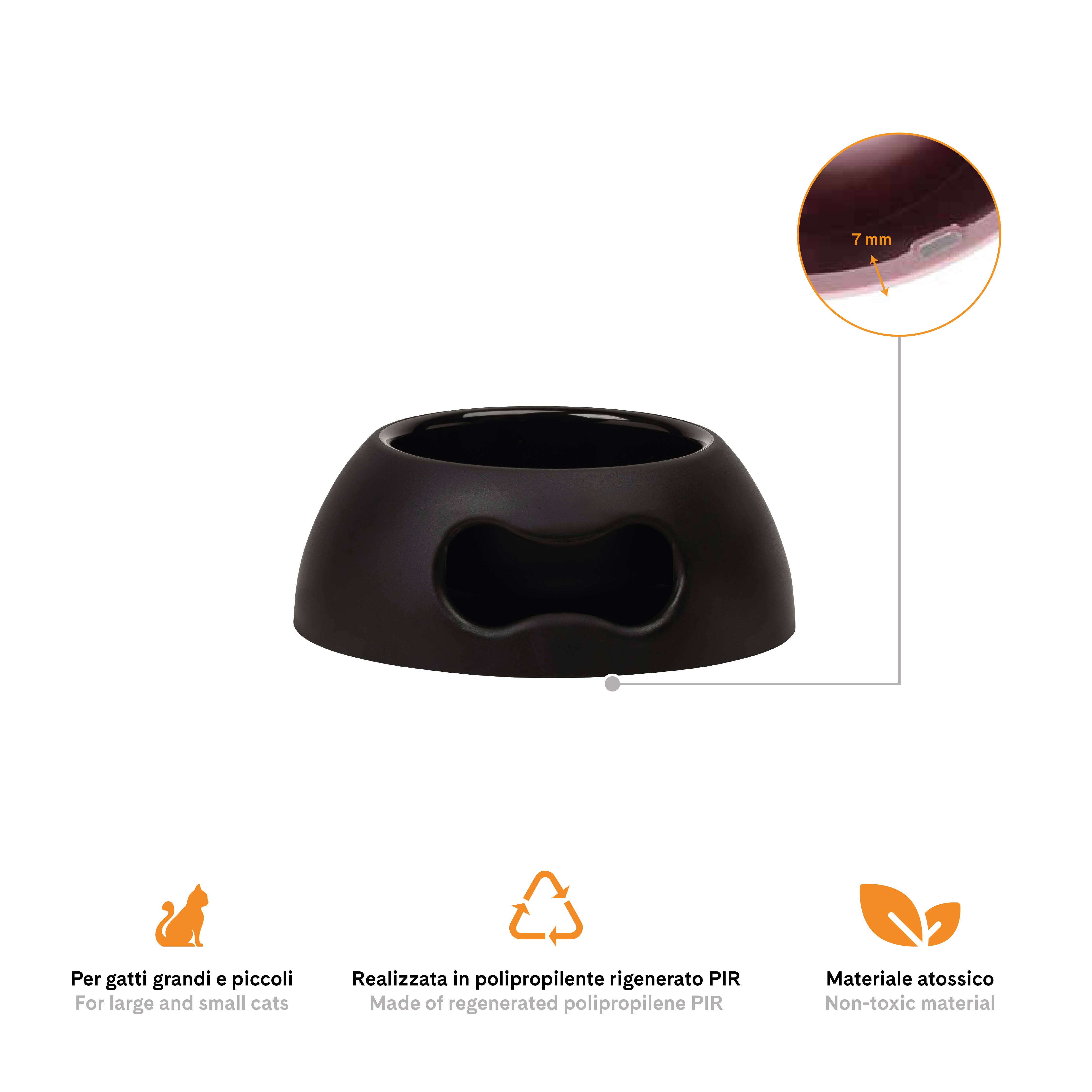 United Pets - Wholesale Pet Bowl - Cat/Dog - Indestructible eco-friendly bowl for dogs and cats - S2