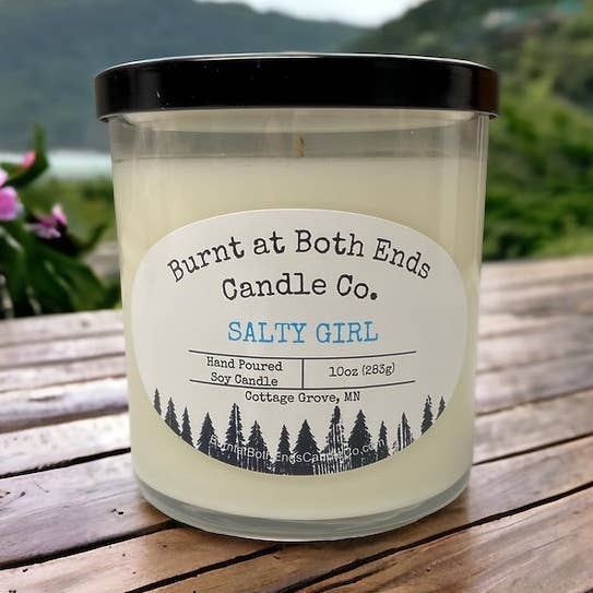Salty Girl - 10 oz for wholesale by Burnt at Both Ends Candle Co