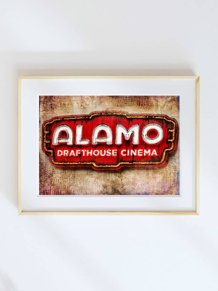 11x14 Richardson, Texas Alamo Drafthouse por atacado de Lone Chimney Mercantile