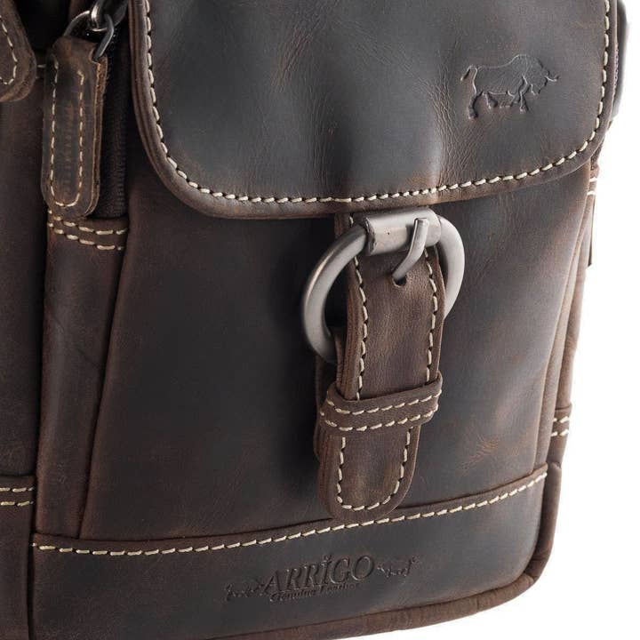 Arrigo – wholesale Axelremsväska – Unisex – Kompakt unisex axelväska i buffelskinn, 3 färger1