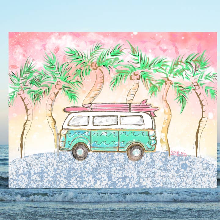 Impression d'art Bus de plage pour la vente par Of Light & Sea