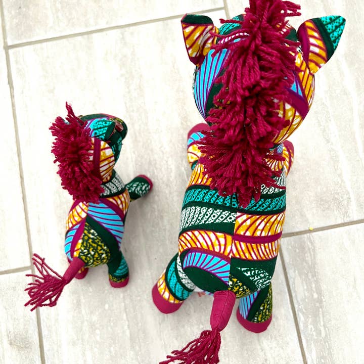 Weave and Sew - Wholesale Stuffed/plush toy – Kids & baby - Ankara Soft Toy - Zebra1