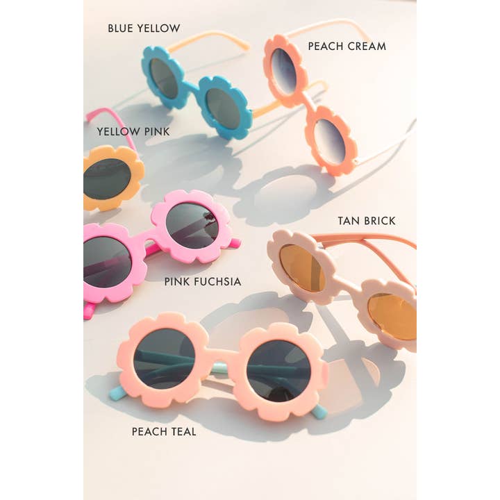 Space 46 Wholesale - Wholesale Sunglasses – kids - Kids Toddler 2-tone Flower Sunglasses1