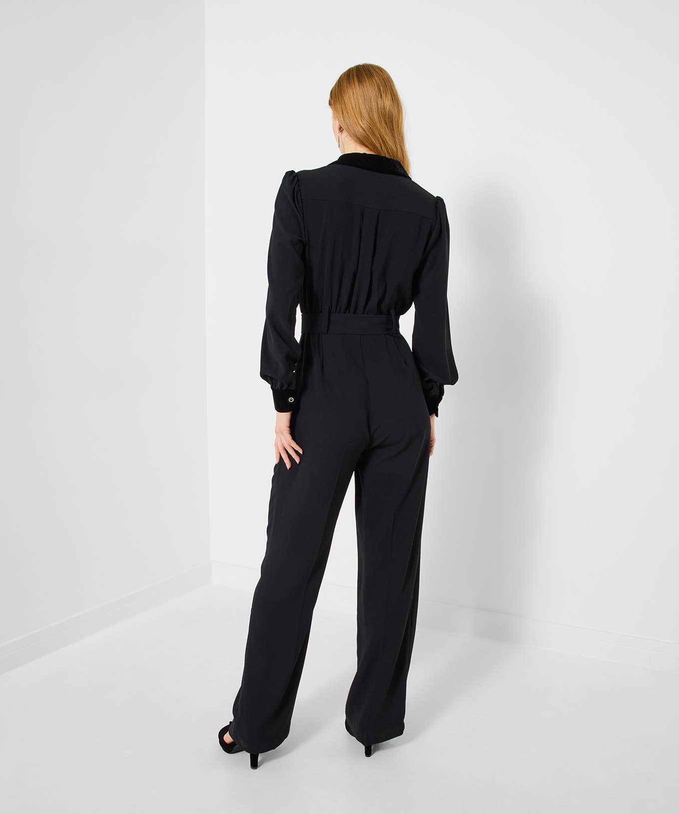 Black Tuxedo Jumpsuit for wholesale on Faire4