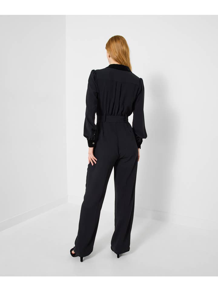 Black Tuxedo Jumpsuit for wholesale on Faire4