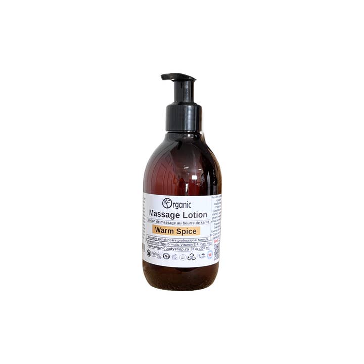 Massage Lotion.Organic.Warm spice. 32oz for wholesale by Organic Body Shop