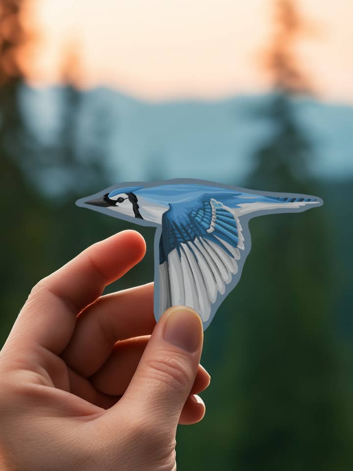 Blue Jay Sticker | Bird, Canada, Toronto, Baseball for wholesale by Bygone Art Project