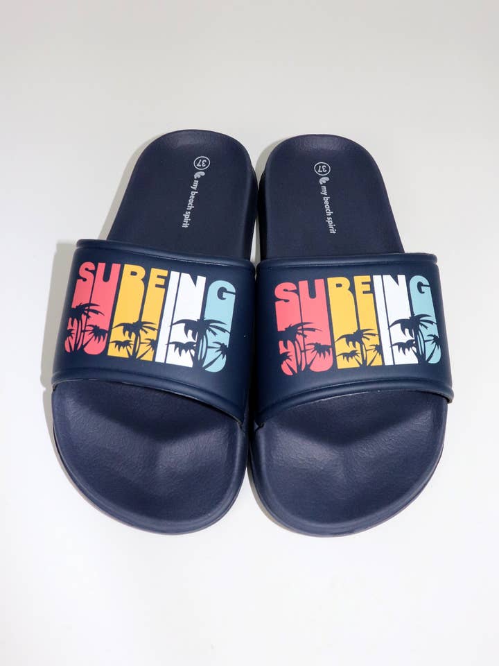 MB SMERWICK SA – Chinelos - Mulher por atacado – Chinelos de praia azul marinho surf para juniors tamanho 36-410