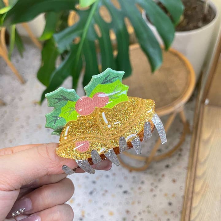 ACCITY - Wholesale Hair Clip - Women's - Christmas Hair Claw - Santa Bell Gift House Clip_CWAHA072893