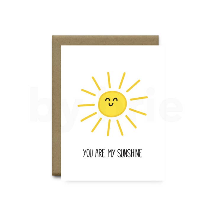 Du är min Solsken | Hälsningskort för wholesale av by brie