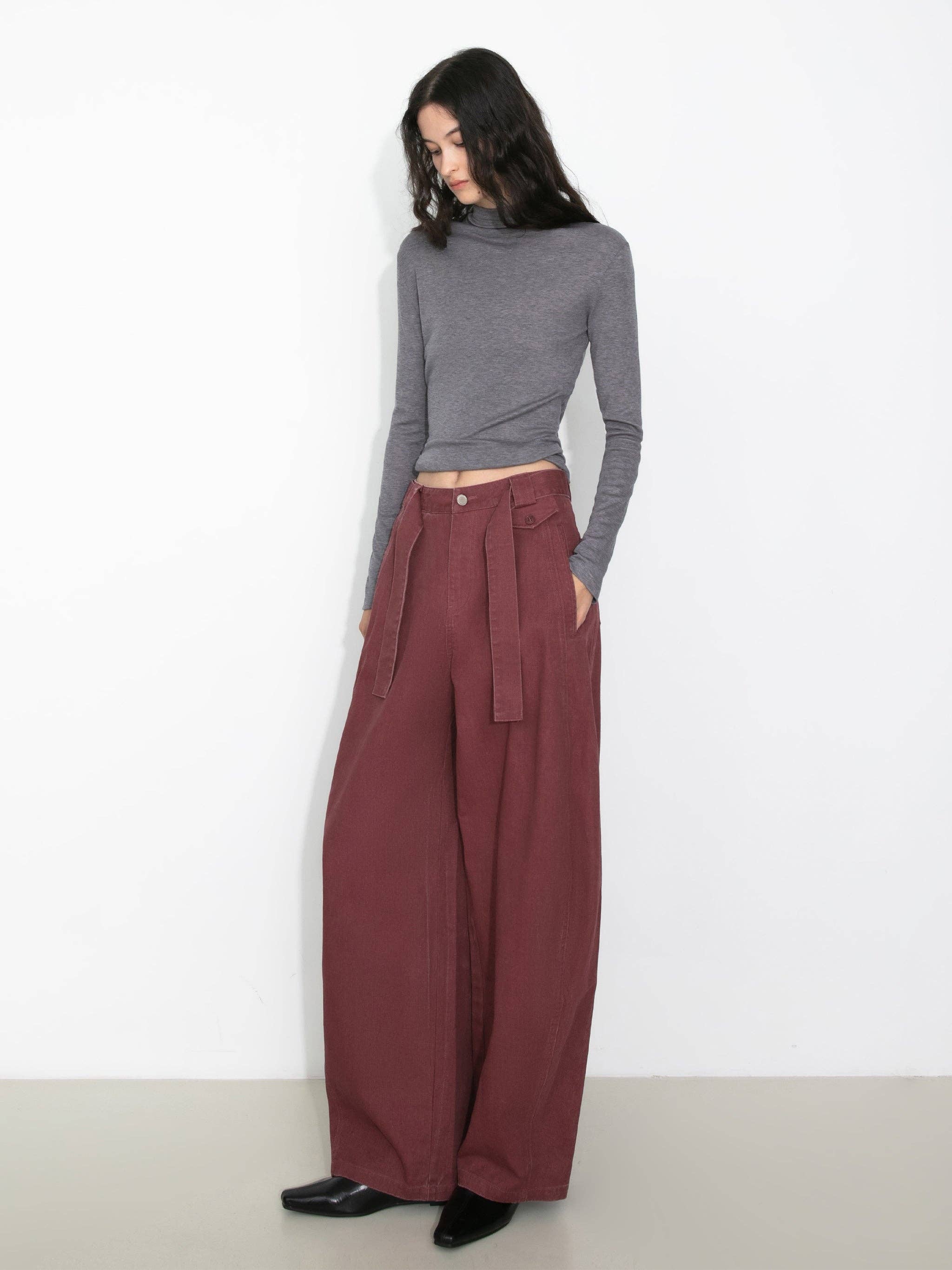 CUBIC - Vendita all'ingrosso Jeans - Donna - Pantaloni di jeans a gamba affusolata con cintura larga2