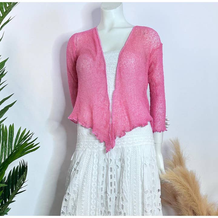 Crafts Love Dreams - Wholesale Cardigan - Women's - Lightweight Boho Cardigan – Sheer Knit for All Seasons6