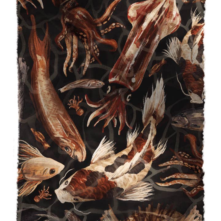 Sakana – Japanese Fish Postcard for wholesale by Kabujiro