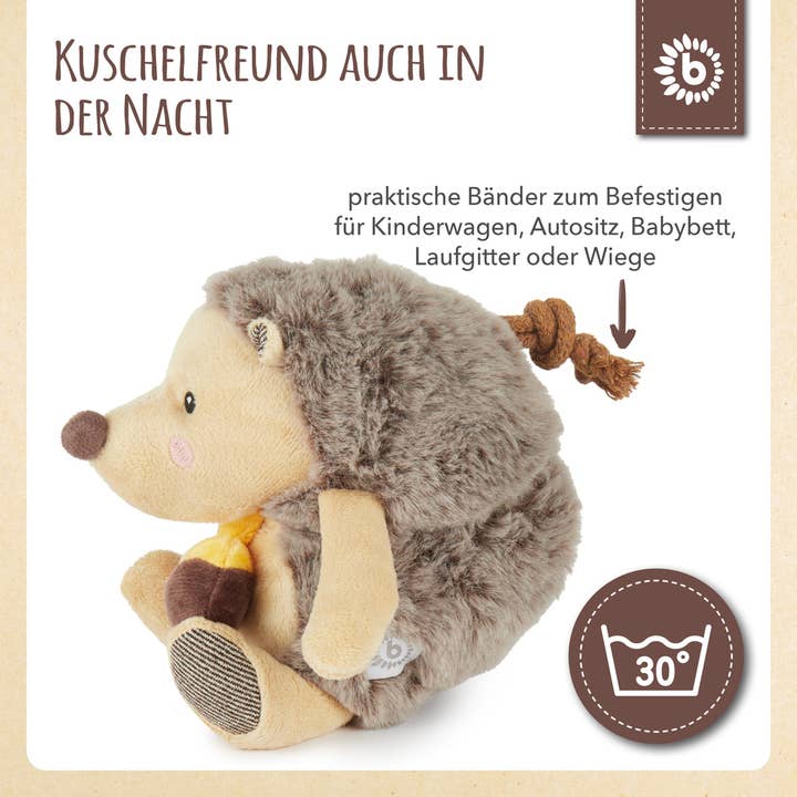 Bieco Spielwaren - Wholesale Stuffed/Plush Toy - Kids & Baby - Music Box Hedgehog Piksi5