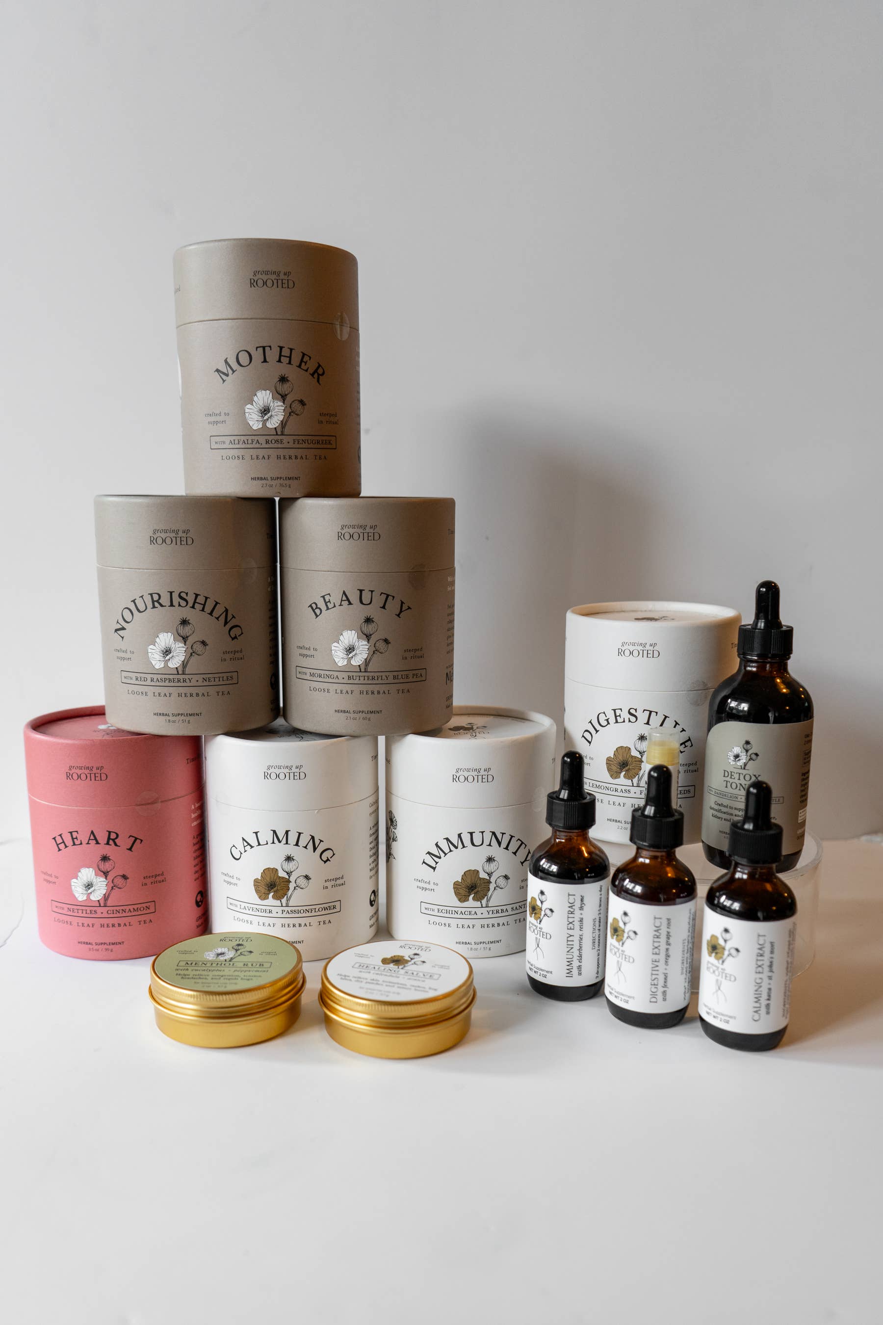 Growing Up Rooted - Wholesale Loose Tea - Beauty Loose Leaf Herbal Tea | Skin Health & Radiance Blend5