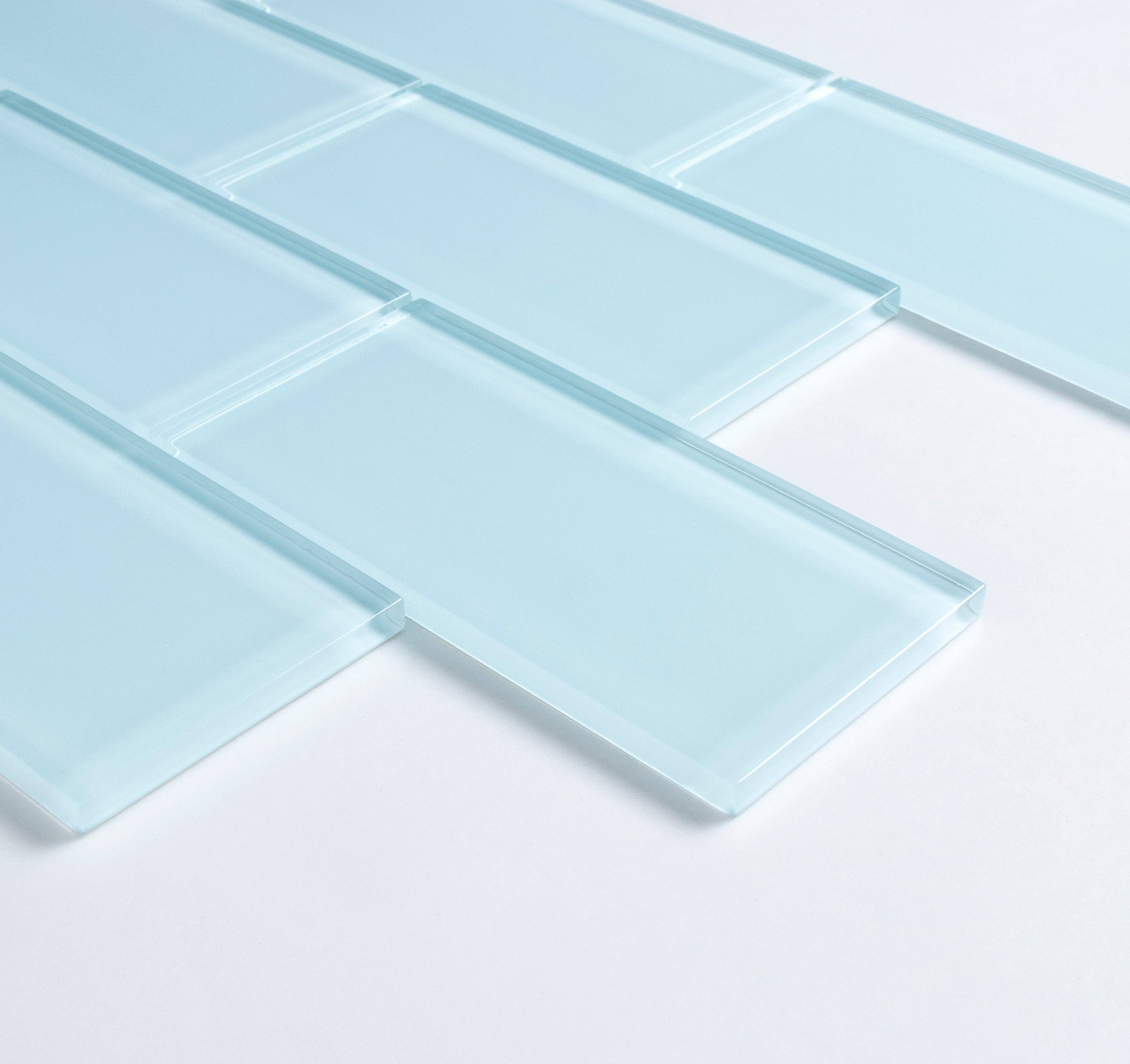 WS Tiles - Vente Carrelages muraux - Carreau de mosaïque en verre de 3" x 6", dosseret pour cuisine et salle de bain - 5 pieds carrés par carton30