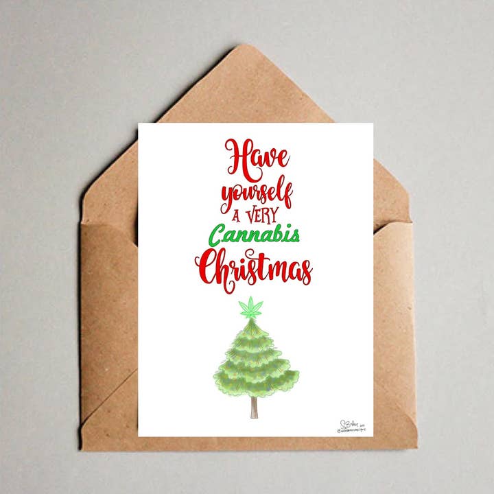 Cannabis Christmas for wholesale by Tinted Rose Designs