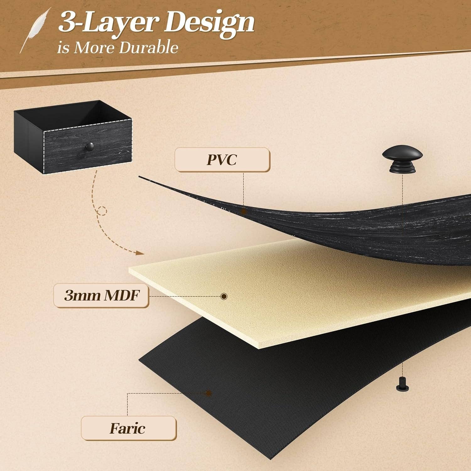 51.2 Inch Wide Black Dresser With 13 Drawers And LED Lights for wholesale on Faire8