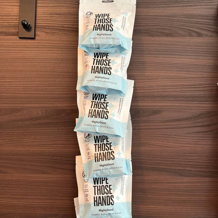 Mighty Good Solutions - Wholesale Face & Body Wipes - Wipe Those Hands 10 Count (Pack of 12) Antibacterial Wipe2