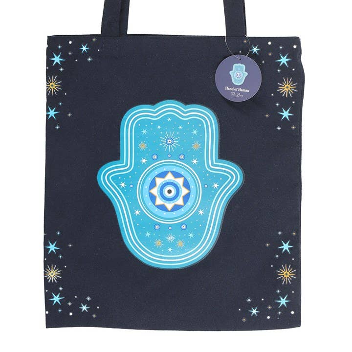 Something Different Wholesale – wholesale Tote bag – Unisex – Hand of Hamsa Polycotton Tote Bag2