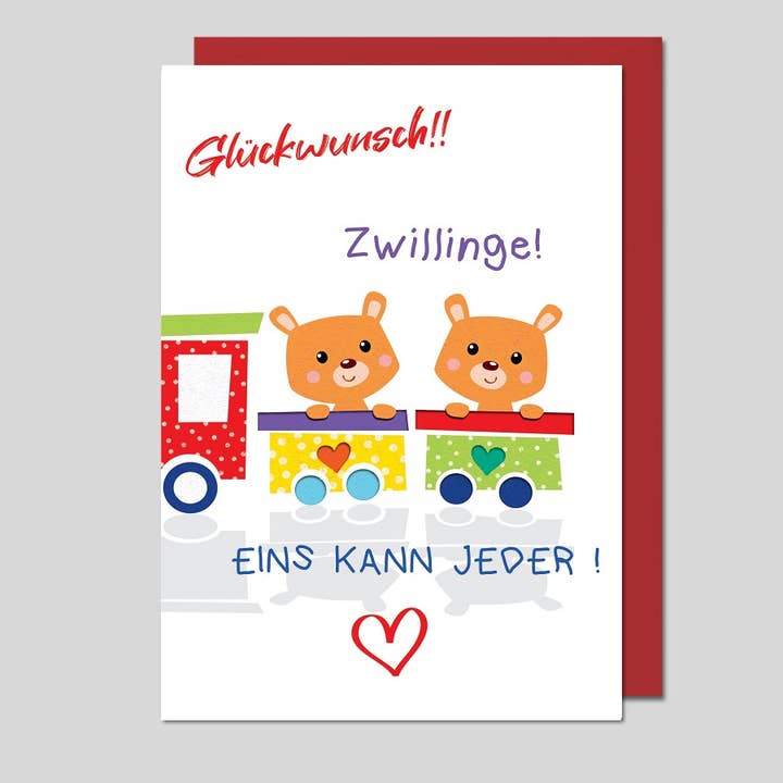 Cartão de saudação “Gemini - Todos podem fazer um” UK-34872 por atacado de Michel-Verlag GmbH