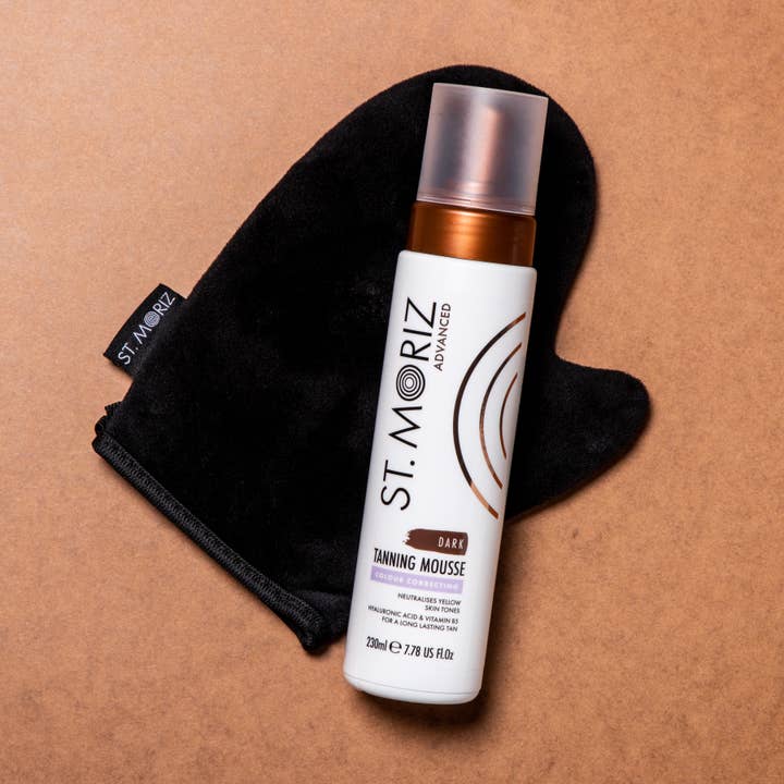 BLIII Holding - Vente Autobronzants - NOUVELLE mousse bronzante St. Moriz, couleur correcte, foncée, 7,78 fl oz