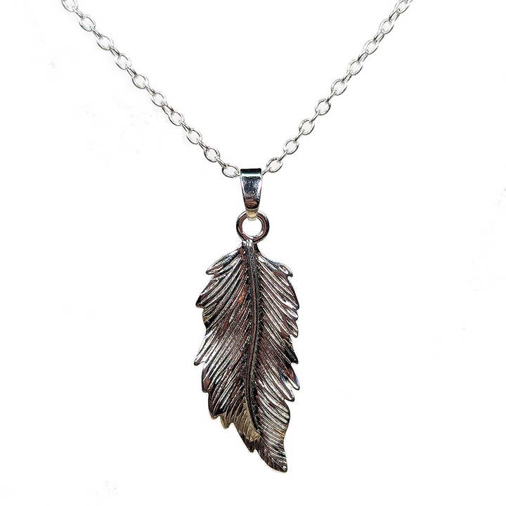 Sterling Silver Necklaces With Leaf 18" for wholesale by Stylish Jewelry Supply
