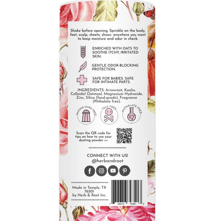 Herb & Root - Wholesale Body/Talcum Powder - Rose Dusting Powder- Oprah's Favorite Things1
