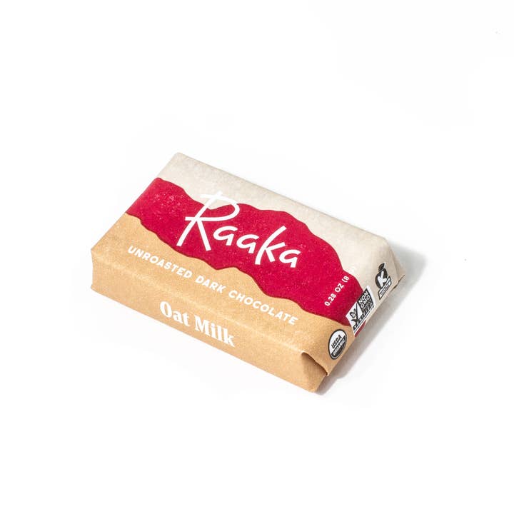 Raaka Chocolate - Wholesale Chocolate Bar - 58% Oat Milk Mini Chocolate Bars (100ct box)