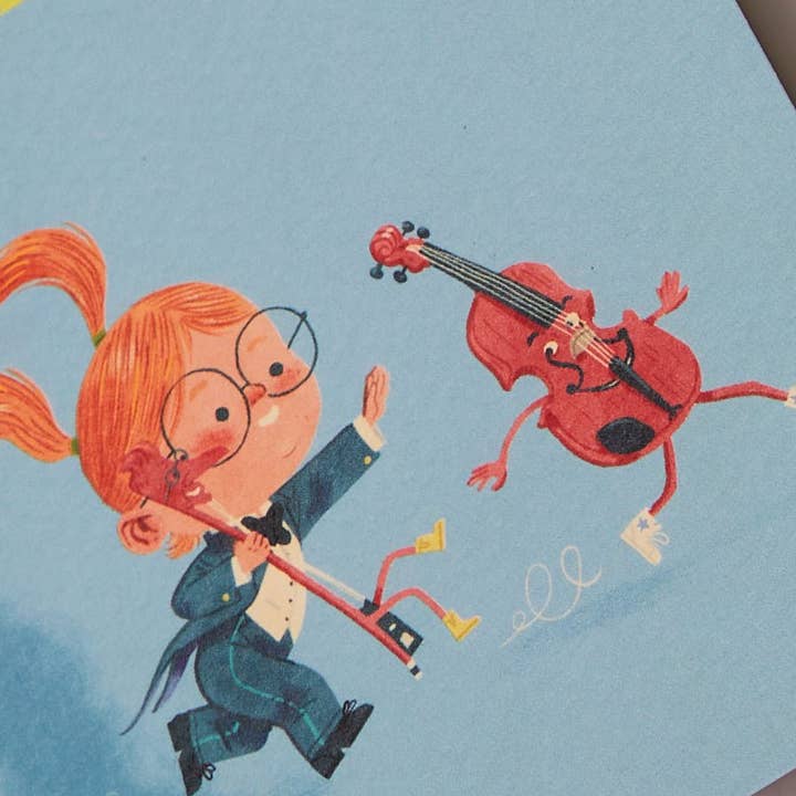 BonjourTatin - Wholesale Everyday Greeting Card - Fold Card 'Daantje Dirigentje' with Envelope1