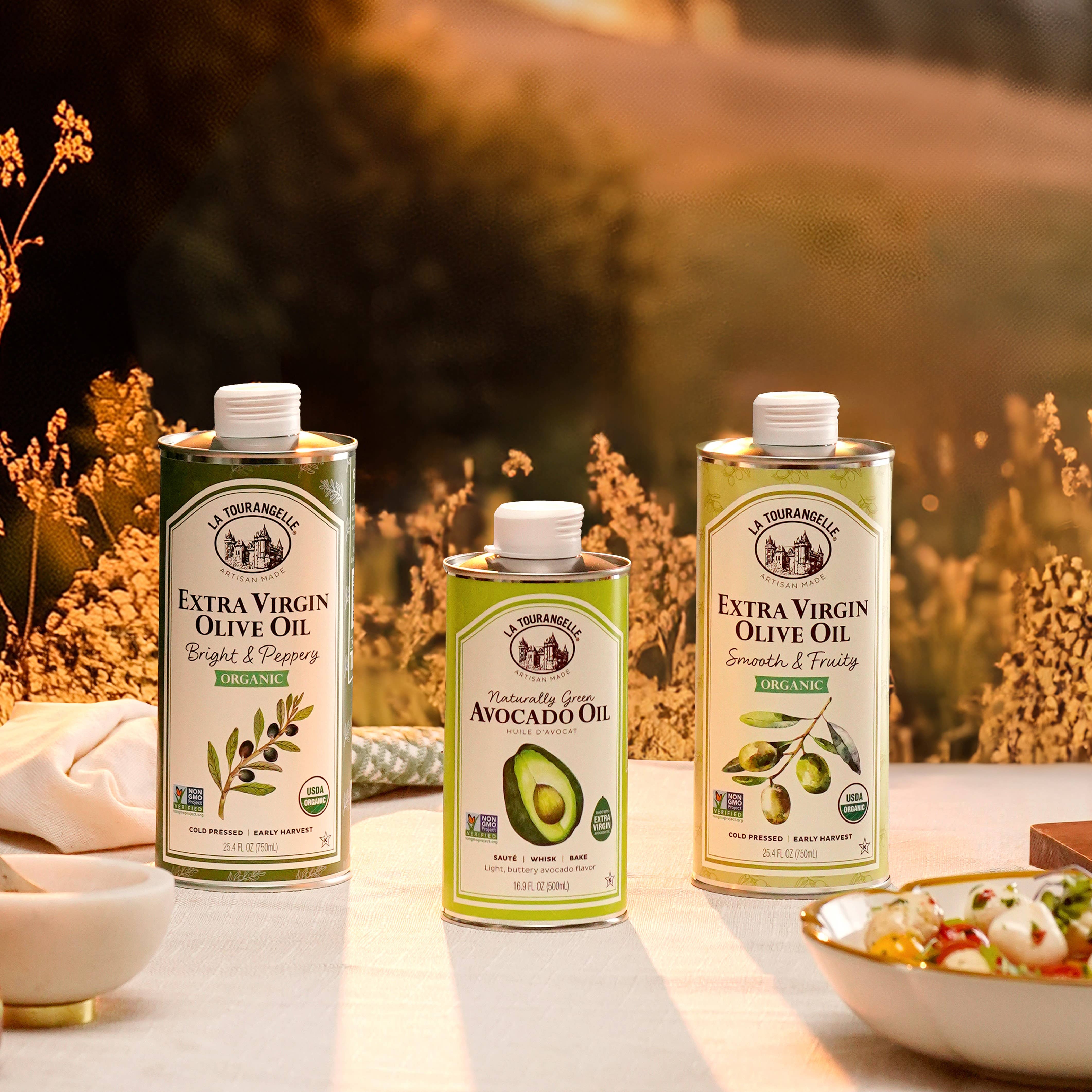 La Tourangelle - Wholesale Olive Oil - Organic Bright & Peppery Extra Virgin Olive Oil - 6 Units4