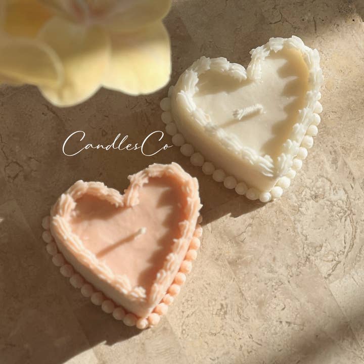 CandlesCo Australia - Wholesale Novelty candle - Heart Cake Soy Wax Candle 0
